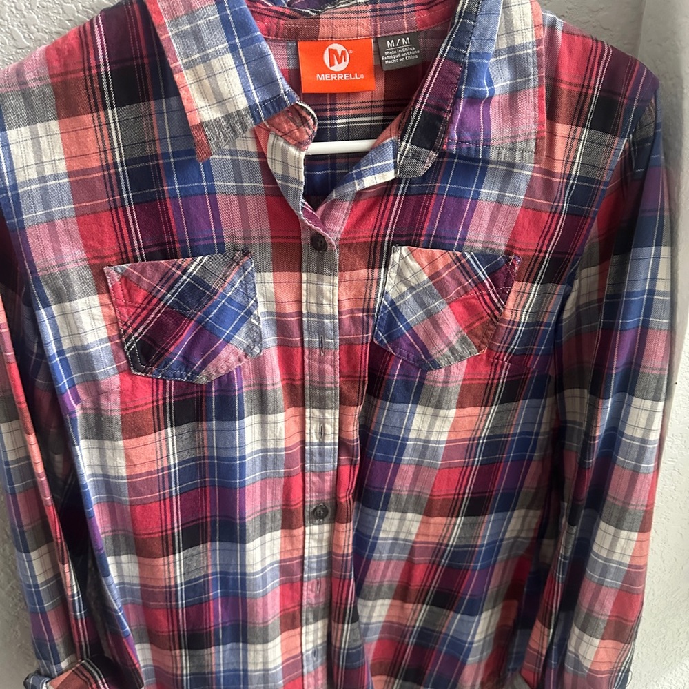 Merrell Women’s Red Plaid Shirt